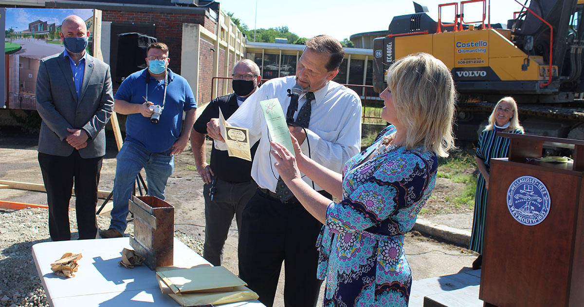 Weymouth: Groundbreaking Held for New Chapman Middle School